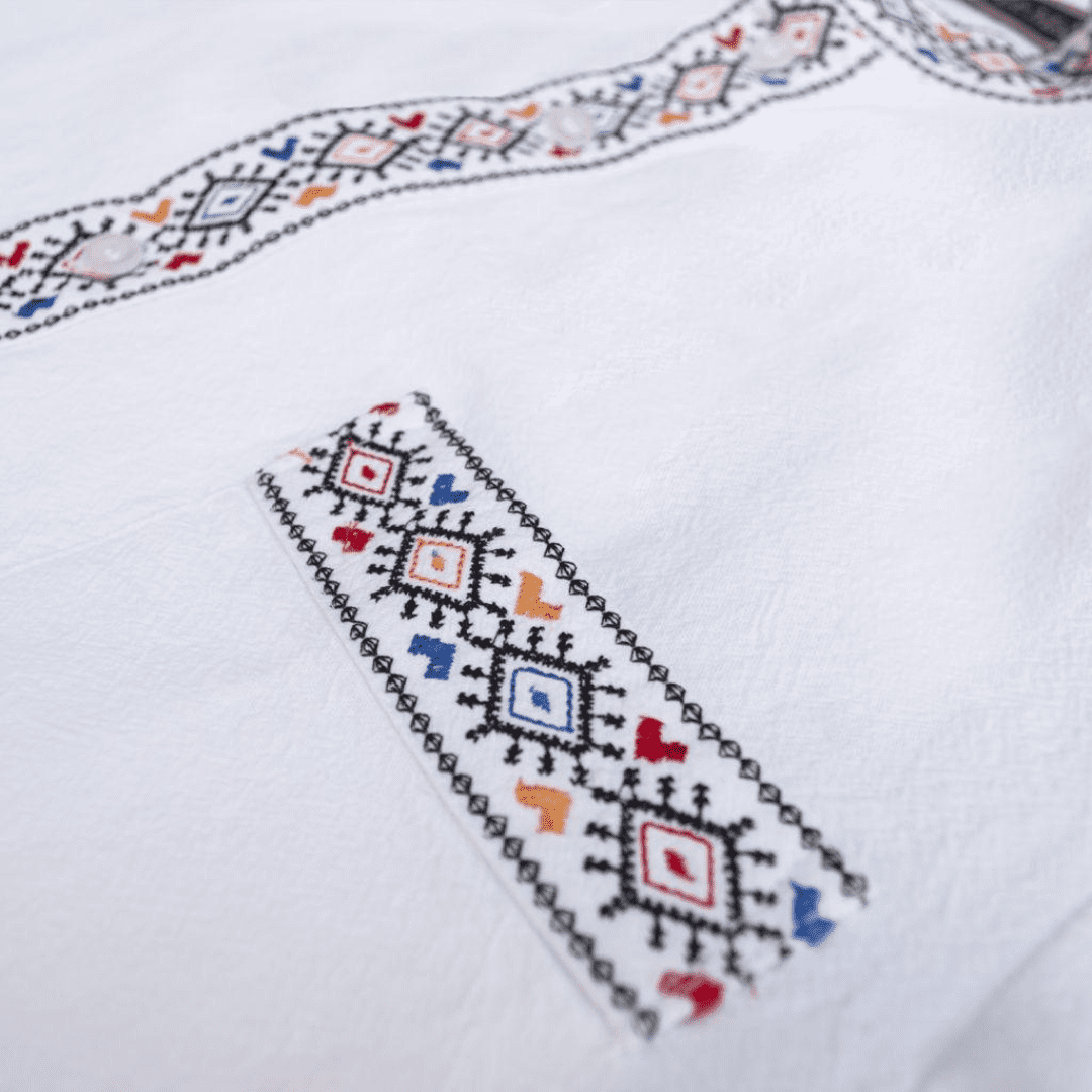 CL Embroidered Guayabera Shirt