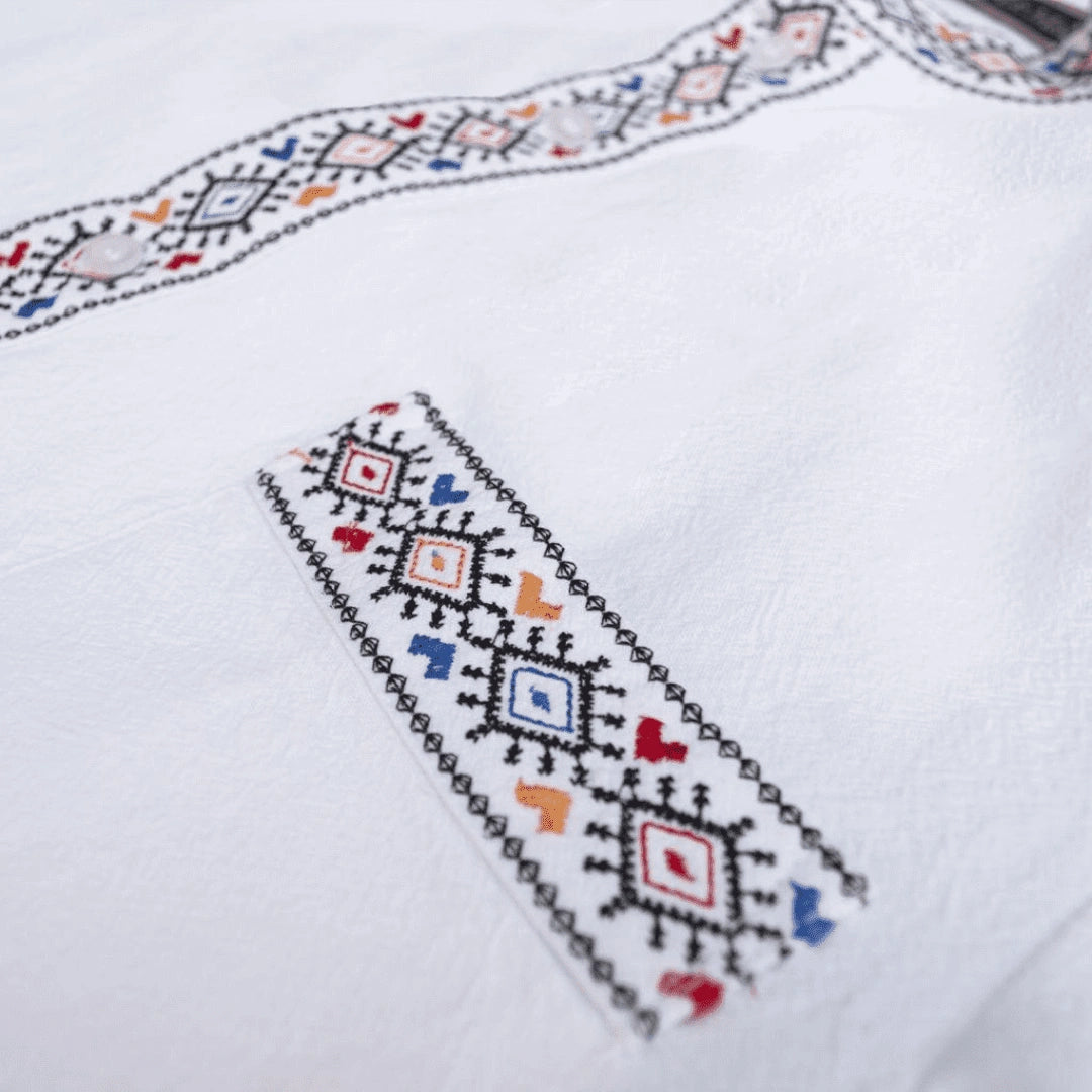 Camisa Guayabera Manga Corta Bordada  CL