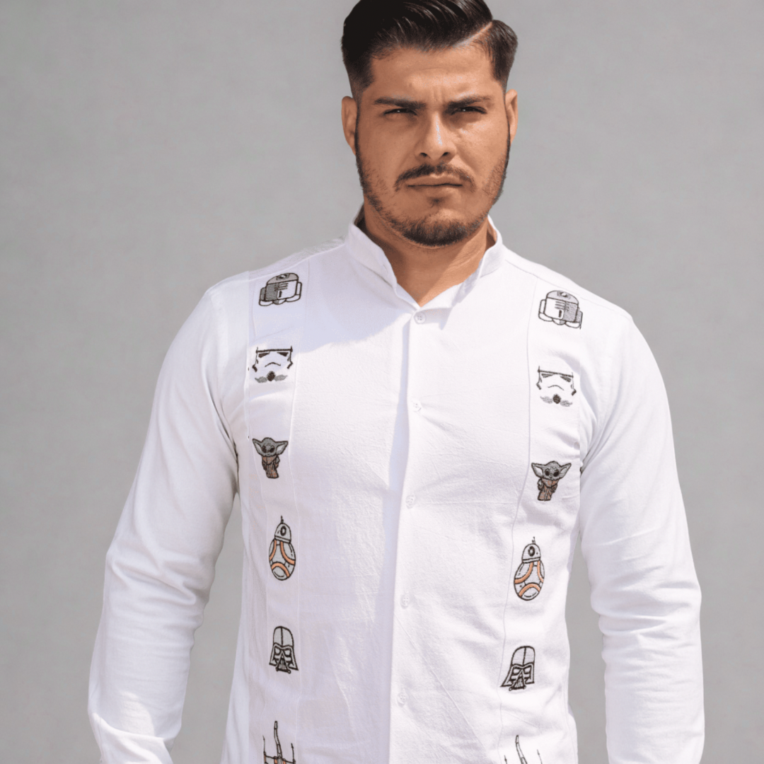 Camisa Guayabera Galáctica Manga Larga