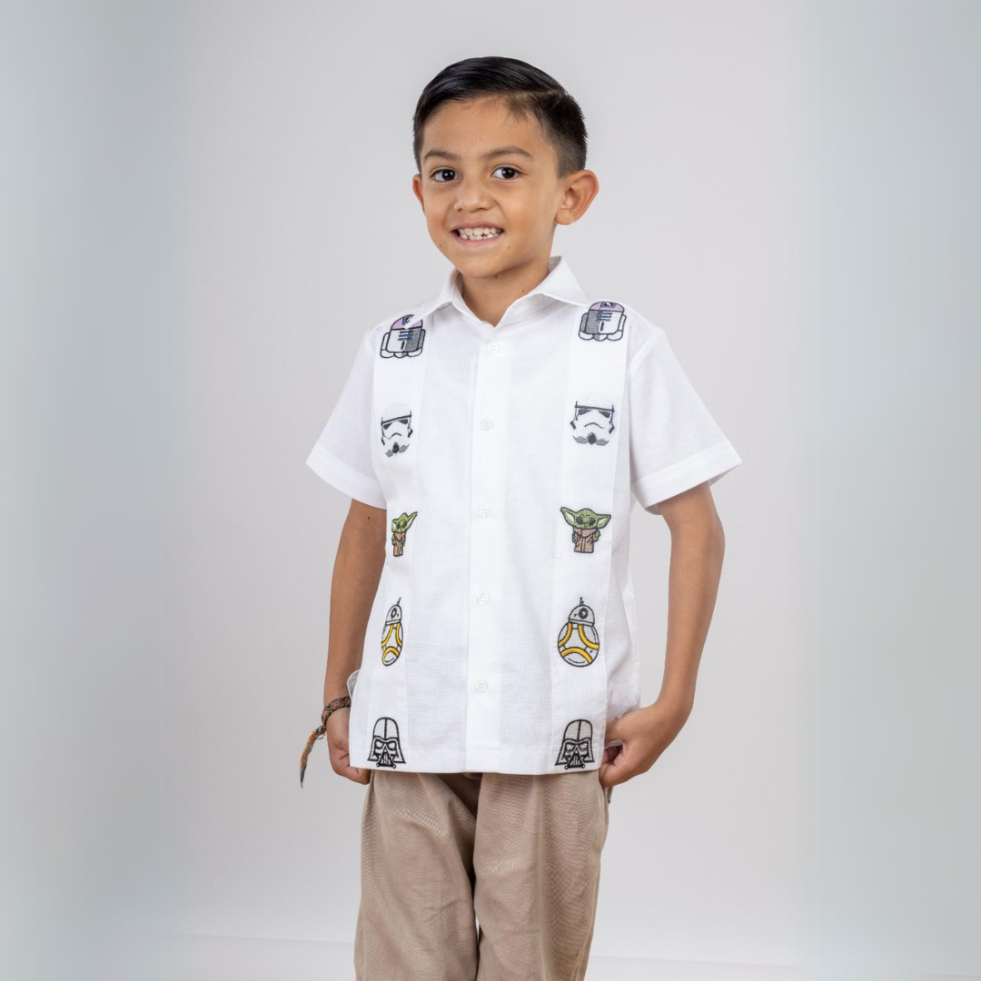 White Guayabera Padawan