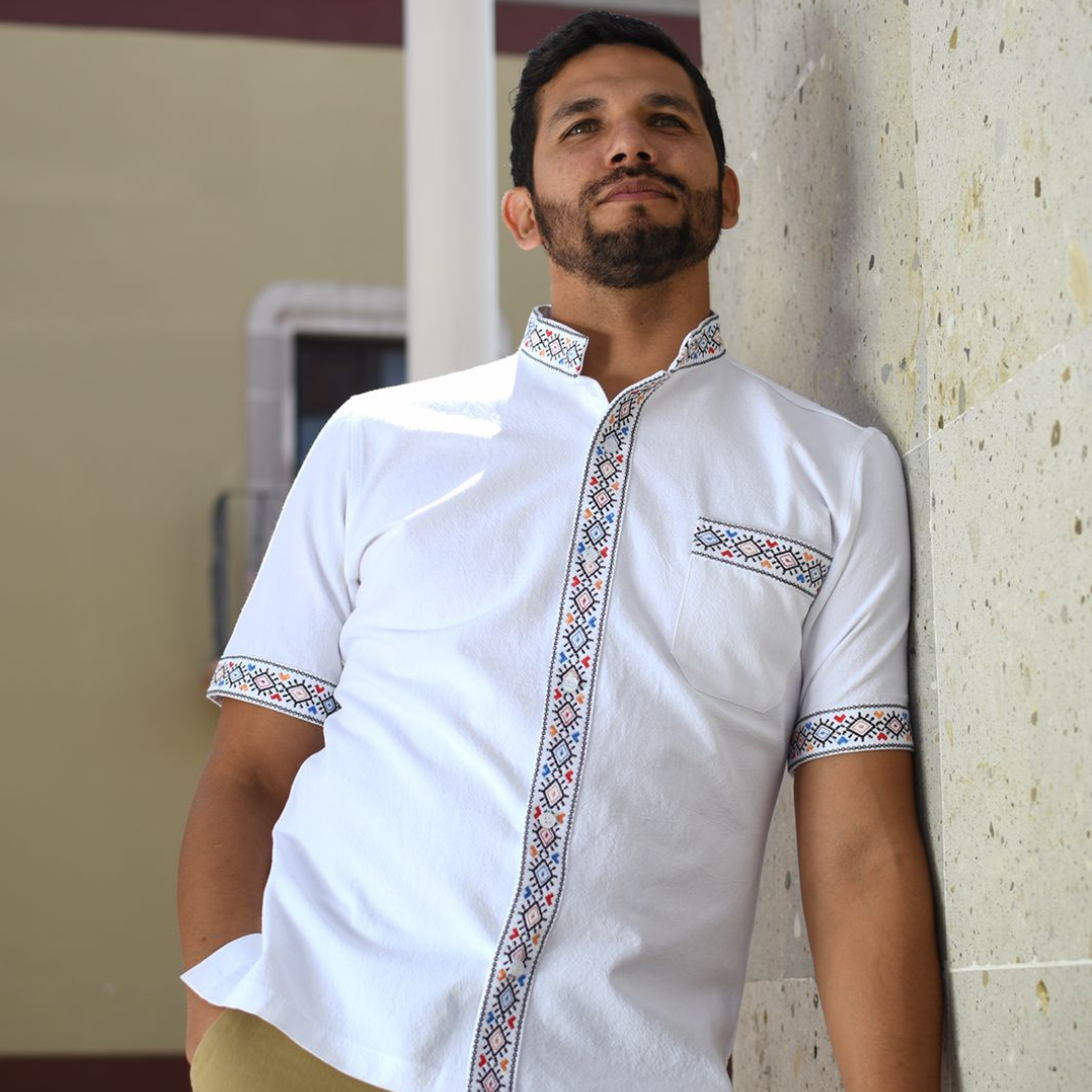 CL Embroidered Guayabera Shirt