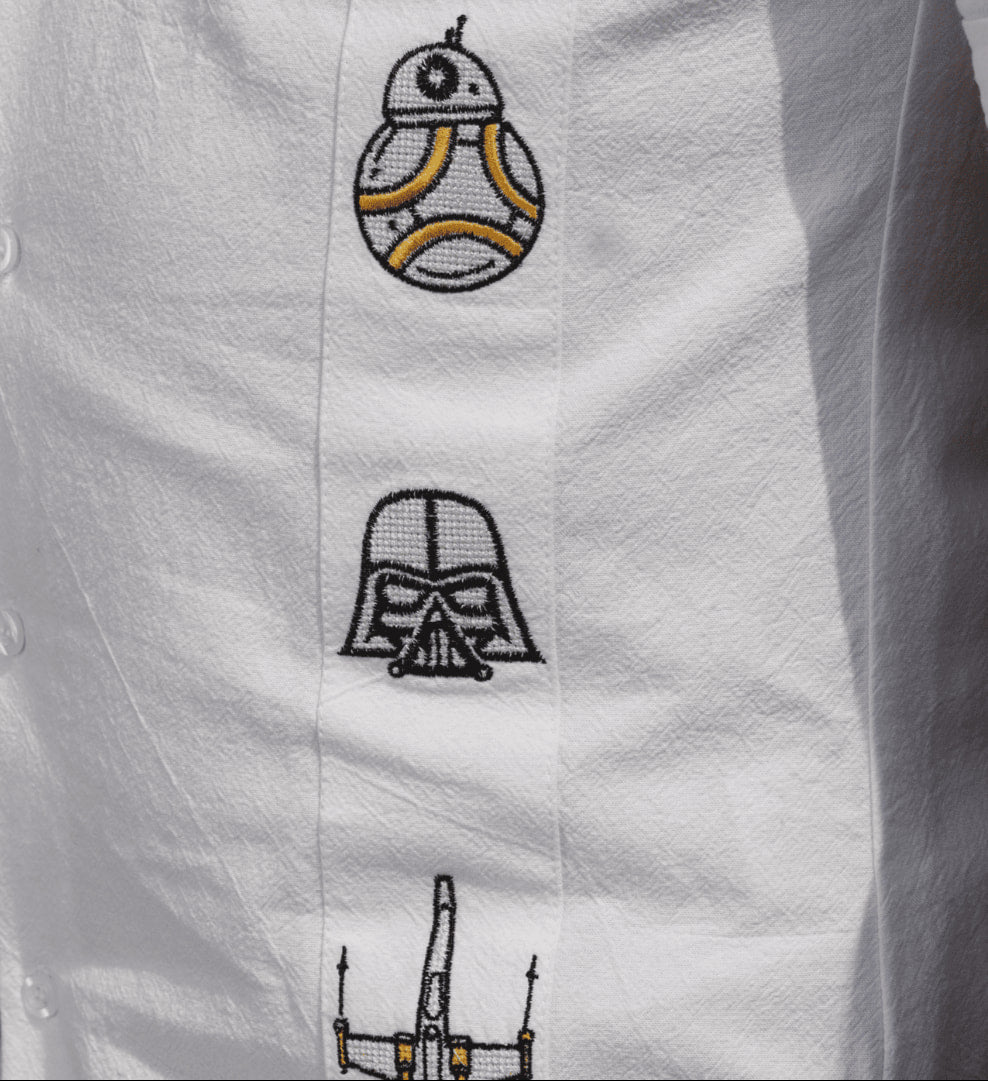 Camisa Guayabera Manga Corta Galáctica